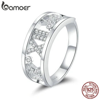 bamoer 925 Sterling Silver Gift with Bow Finger Rings for Women Roman Numeral Ring Rings Band Silver Fine Jewelry GXR687 
bamoer 925 Sterling Silver Gift with Bow Finger Rings for Women Roman Numeral Ring Rings Band Silver Fine Jewelry GXR687