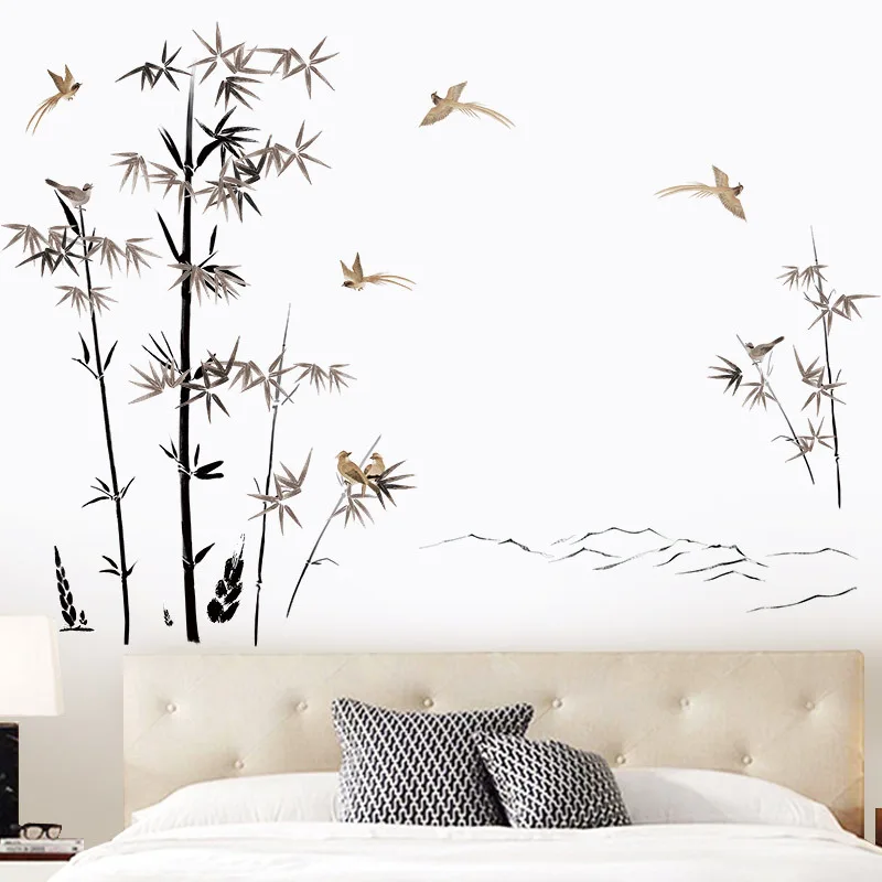 

New Style Bamboo Wall Decor Bedroom Decor Home Decoration Accessories for Living Room Decals for Furniture Home Office Decor