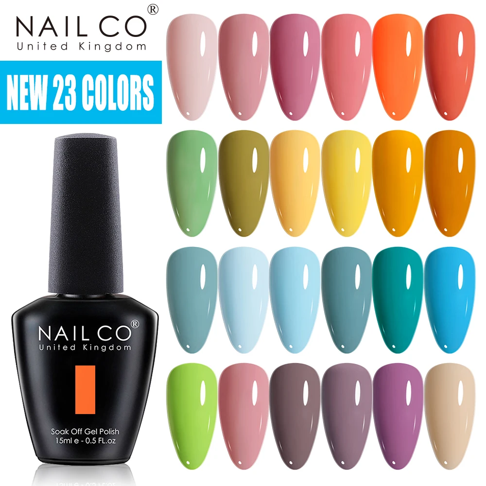 

Гель-лак NAILCO для ногтей, 15 мл, красный, розовый цвета