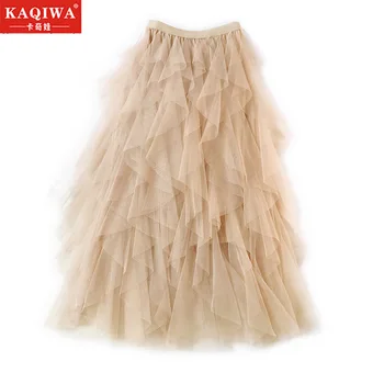 Multi layer half length skirt women's 2020 new sarong spring and summer black skirt lower body sand skirt high waist mesh skirt
Multi layer half length skirt women's 2020 new sarong spring and summer black skirt lower body sand skirt high waist mesh skirt