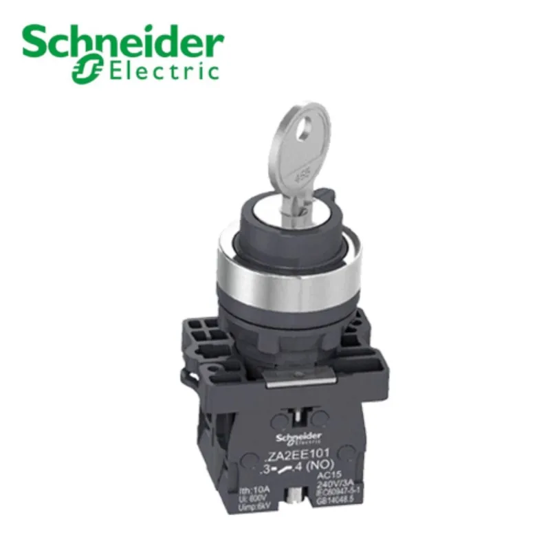 Button series two normally open plastic three-position self-locking middle pull out XA2EG33 key switch 2NO
Button series two normally open plastic three-position self-locking middle pull out XA2EG33 key switch 2NO