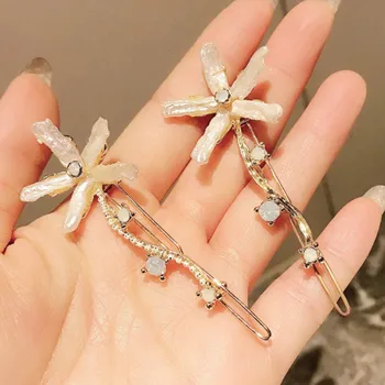 2020 New Korean Hairpin Sweet Natural Shell Flower Hair Clip Rhinestone Frog Clip Barrettes for Women Fashion Hair Accessories
2020 New Korean Hairpin Sweet Natural Shell Flower Hair Clip Rhinestone Frog Clip Barrettes for Women Fashion Hair Accessories
