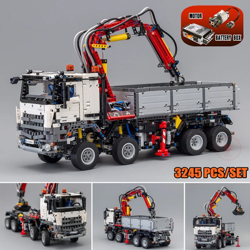 New MOC Arocs Series Truck City Motor Power Function Model Fit Legoings Technic Building Blocks Bricks 42043 Kid Toys Gift
New MOC Arocs Series Truck City Motor Power Function Model Fit Legoings Technic Building Blocks Bricks 42043 Kid Toys Gift
