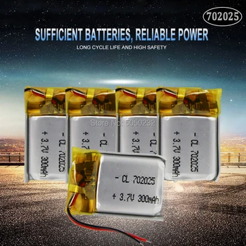 10pc 3.7V 220mAh 702025 Li-polymer Rechargeable Battery for Mp3 Bluetooth headset speaker video recorder wireless mouse 
10pc 3.7V 220mAh 702025 Li-polymer Rechargeable Battery for Mp3 Bluetooth headset speaker video recorder wireless mouse
