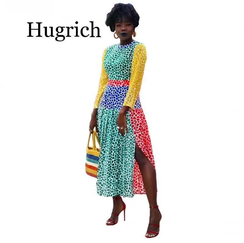 2020 Fashion Colorful Leopard Maxi Party Club Dresses for Women Elegant Long Sleeve Autumn Slit Dresses Patchwork Vestidos
2020 Fashion Colorful Leopard Maxi Party Club Dresses for Women Elegant Long Sleeve Autumn Slit Dresses Patchwork Vestidos