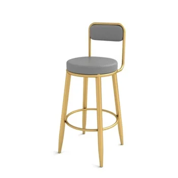Bar stools Nordic high stools bar stools backrest front desk home high chair simple light luxury net red chair