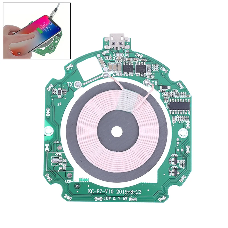 10W QI Fast Wireless Charger PCBA Module Transmitter Circuit Board+ Wireless Charging Diy Circuit Board
10W QI Fast Wireless Charger PCBA Module Transmitter Circuit Board+ Wireless Charging Diy Circuit Board