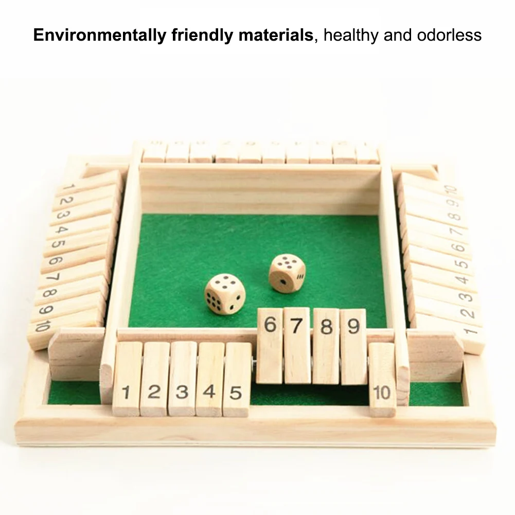 Family Interactive Game Props Four Sided Numbers Board Game Set Dice Party Club Drinking Games For Pub Adults Shut Box Dice Game
Family Interactive Game Props Four Sided Numbers Board Game Set Dice Party Club Drinking Games For Pub Adults Shut Box Dice Game