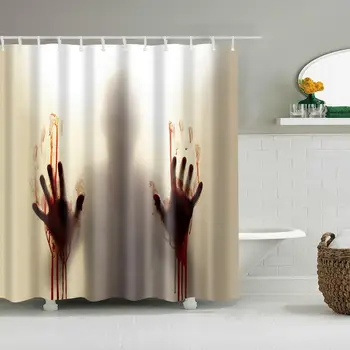 Waterproof Thicken Scary Figure with Blood Polyester Mildew Proof Bath Tub Shower Curtain with 12 pcs Hooks
Waterproof Thicken Scary Figure with Blood Polyester Mildew Proof Bath Tub Shower Curtain with 12 pcs Hooks