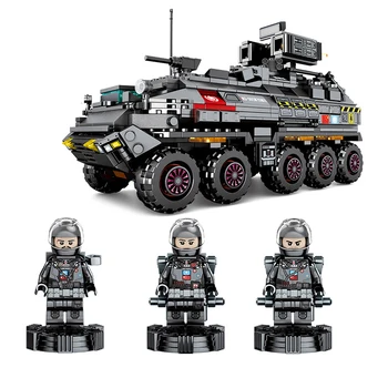 107005 811pcs military armored personnel vehicle building blocks Toys For Children
107005 811pcs military armored personnel vehicle building blocks Toys For Children