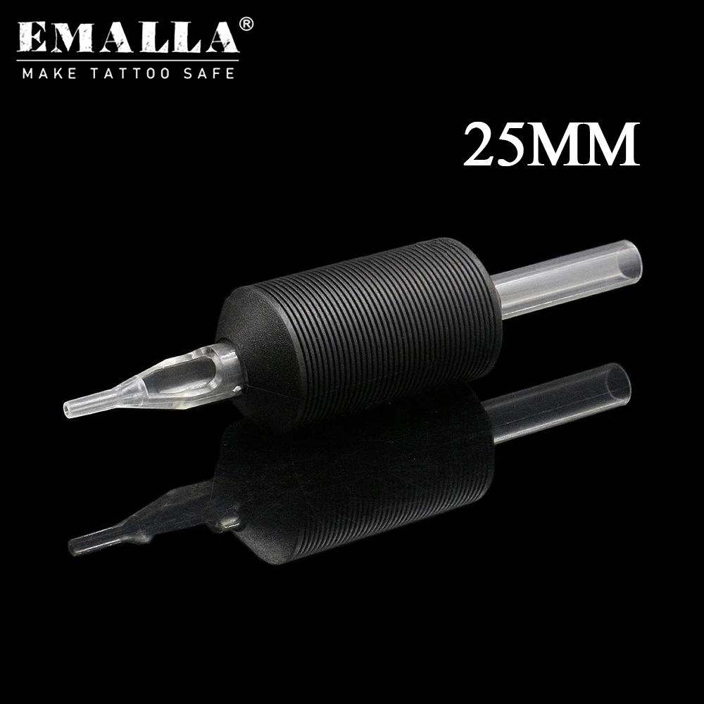 EMALLA 20PCS/Box 25mm Disposable R/F/DT Tattoo Grips with Clear Long Tips Round Tattoo Tube for Tattoo Needle Machine Supply
EMALLA 20PCS/Box 25mm Disposable R/F/DT Tattoo Grips with Clear Long Tips Round Tattoo Tube for Tattoo Needle Machine Supply
