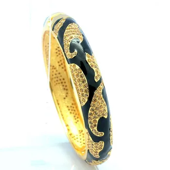 Gold Tiger Stripe Bracelet Bangles Cuff Enamel with Austrian Crystals for Women Jewelry SKC1740
Gold Tiger Stripe Bracelet Bangles Cuff Enamel with Austrian Crystals for Women Jewelry SKC1740