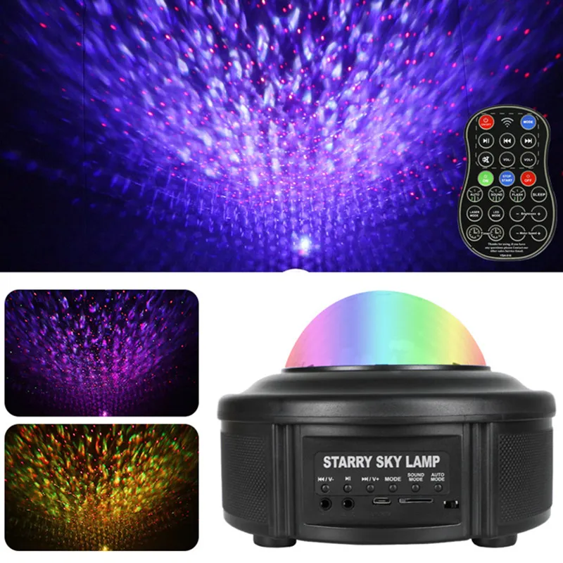 Starry Sky Night Light Projector Altavoces Bluetooth Potentes Disco Projector Red Green Flame Water Light Rotating Music Lamp
Starry Sky Night Light Projector Altavoces Bluetooth Potentes Disco Projector Red Green Flame Water Light Rotating Music Lamp