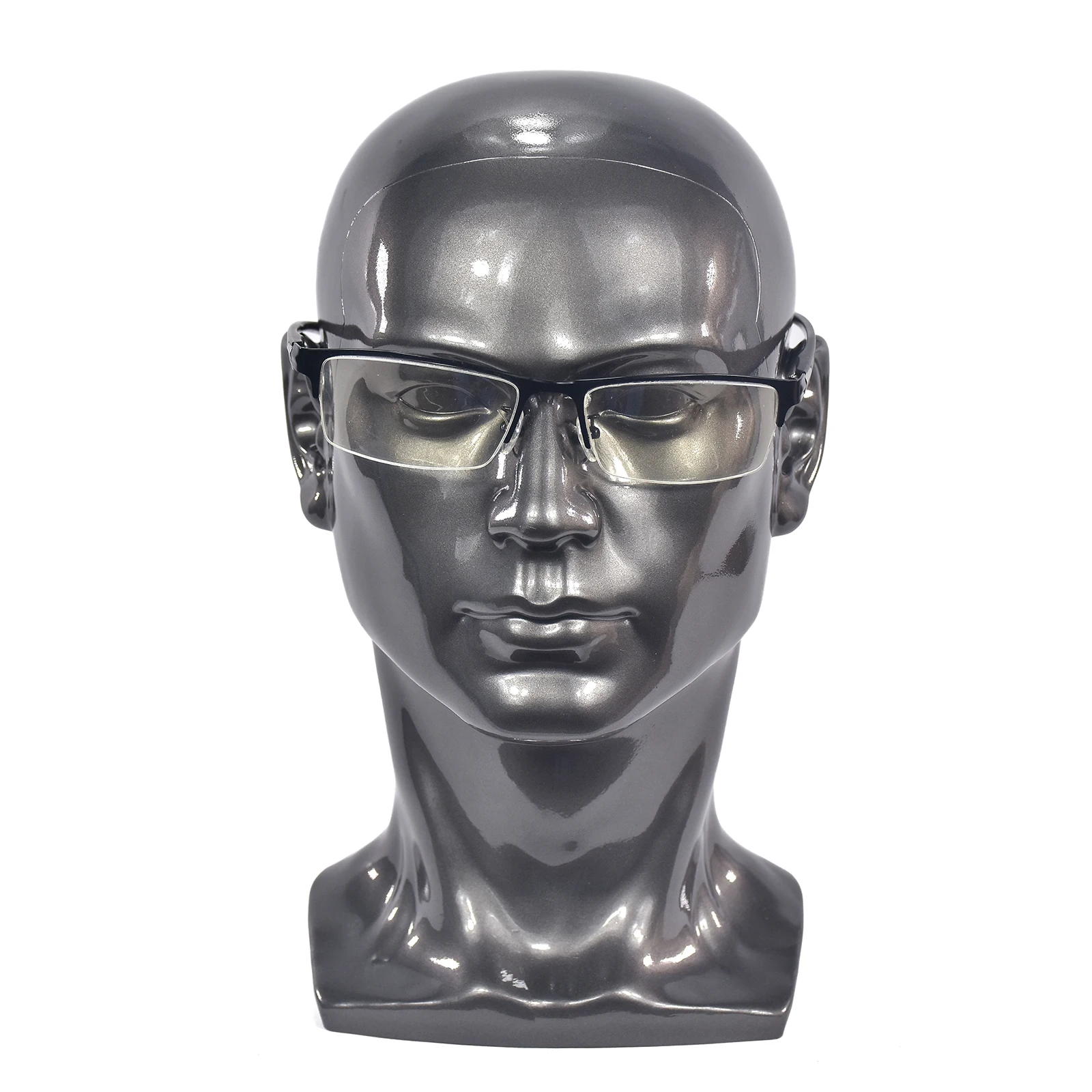 PVC Male Mannequin Head Realistic Man Dummy Wig Mannequin for Hat Sunglass Headset Display Stand Manikin Head Model PVC Male Mannequin Head Realistic Man Dummy Wig Mannequin for Hat Sunglass Headset Display Stand Manikin Head Model