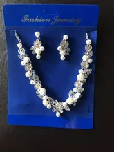 CC-Conjunto de joyería para mujer, collar de perlas, pendientes de tuerca, Gargantilla, colgante, accesorios de compromiso para boda romántica, regalos de novia TL159