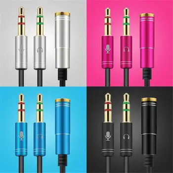 2 In 1 3.5mm AudiJack Standard Earphone Adapter Converter Cable Headphone+Mic Audio Aux Extension Cable For Computer PC Mic
2 In 1 3.5mm AudiJack Standard Earphone Adapter Converter Cable Headphone+Mic Audio Aux Extension Cable For Computer PC Mic