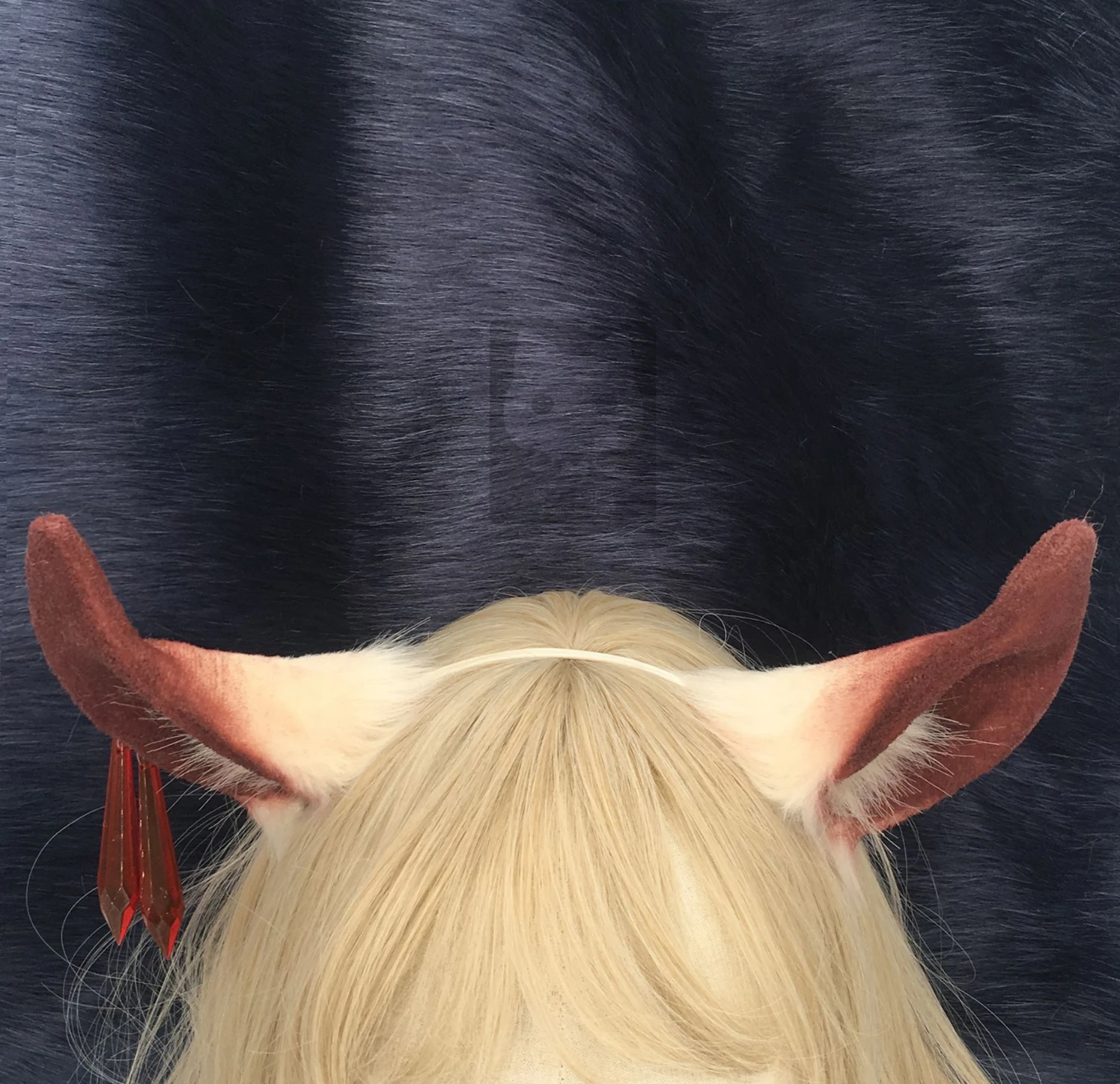 

MMGG New Arknights Gitano red cat neko wolf fox Ears Pendant hairhoop for anime lolita cosplay costume accessories