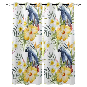 Watercolor Blue Parrot Pattern Window Curtains Polyester Fabric Living Room Curtain Home Decor
Watercolor Blue Parrot Pattern Window Curtains Polyester Fabric Living Room Curtain Home Decor