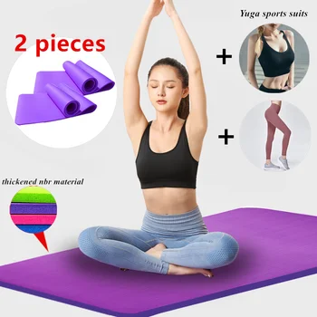 2 PCS 1830*610*10mm Yoga Mat with Position Line Non Slip Carpet Mat For Beginner Gym Sports Exercise Pads NBR Material Six Color
2 PCS 1830*610*10mm Yoga Mat with Position Line Non Slip Carpet Mat For Beginner Gym Sports Exercise Pads NBR Material Six Color