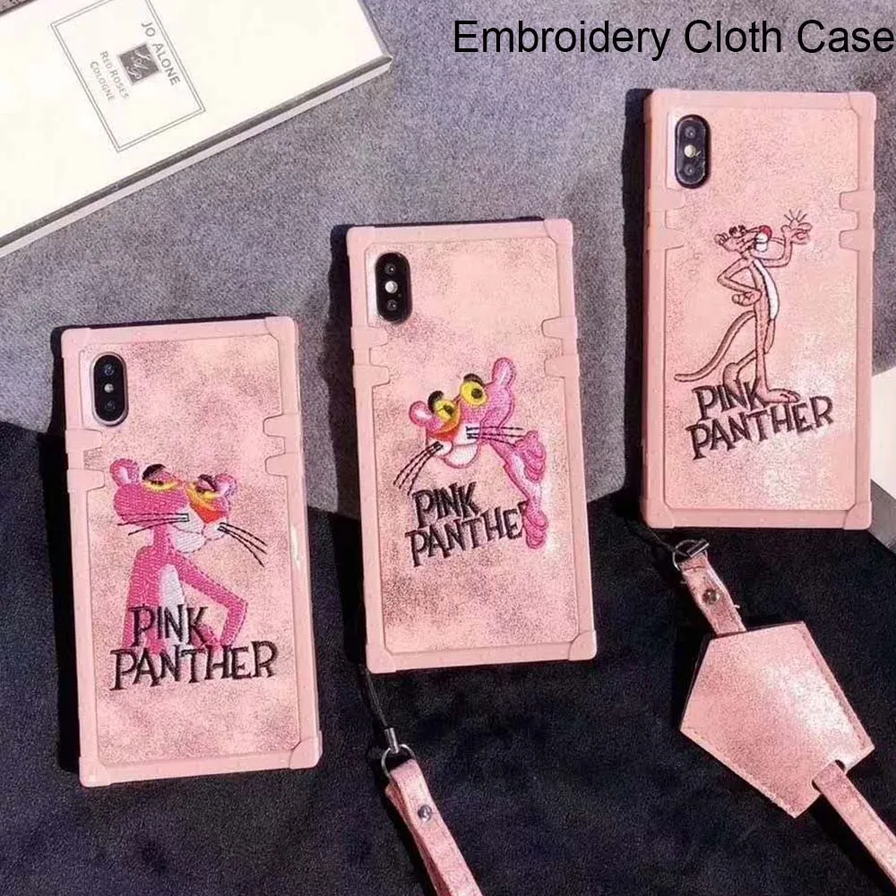 2018 Luxury Full Cover Embroidery Flamingo Pattern Square Shell Case Pink Panther Painted Cloth Case for iPhone X 8 7 6s 6 Plus
2018 Luxury Full Cover Embroidery Flamingo Pattern Square Shell Case Pink Panther Painted Cloth Case for iPhone X 8 7 6s 6 Plus