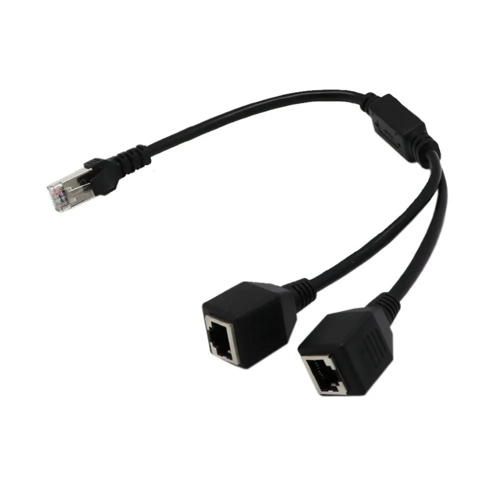 RJ45 Network Splitter Adapter Cable 1 Male to 2 Female Socket Port LAN Ethernet Network Splitter Y Adapter Cable
RJ45 Network Splitter Adapter Cable 1 Male to 2 Female Socket Port LAN Ethernet Network Splitter Y Adapter Cable