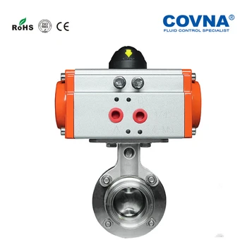 Tri Clamp 2'' OD64mm ID48mm Stainless Steel 304 Pneumatic Sanitary Butterfly Valve Double Acting
Tri Clamp 2'' OD64mm ID48mm Stainless Steel 304 Pneumatic Sanitary Butterfly Valve Double Acting