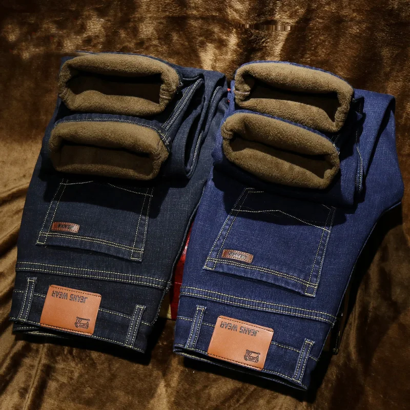 2019CHOLYL new Winter Thermal Stretch Jeans Mens winter Quality Famous Brand Fleece Pants men Straight men high quality jean
2019CHOLYL new Winter Thermal Stretch Jeans Mens winter Quality Famous Brand Fleece Pants men Straight men high quality jean