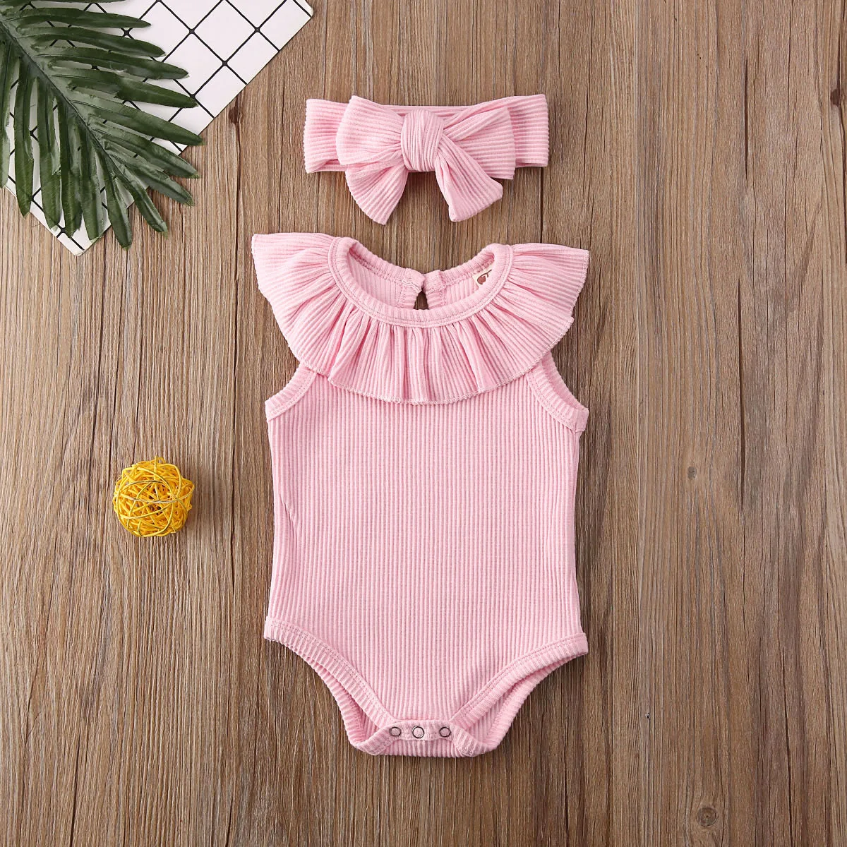 Pudcoco Newborn Baby Girl Clothes Solid Color Solid Color Sleeveless Ruffle Knitted Cotton Romper Headband 2Pcs Outfits Clothes
Pudcoco Newborn Baby Girl Clothes Solid Color Solid Color Sleeveless Ruffle Knitted Cotton Romper Headband 2Pcs Outfits Clothes