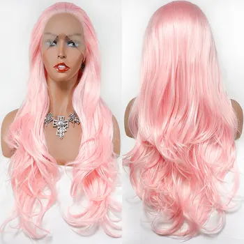 Bombshell Bright Pink Natural Wave Synthetic 13*3 Lace Front Wig Heat Resistant Fiber Hair Natural Hairline For White Women Wigs
Bombshell Bright Pink Natural Wave Synthetic 13*3 Lace Front Wig Heat Resistant Fiber Hair Natural Hairline For White Women Wigs