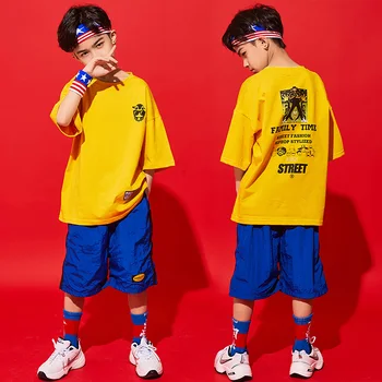 Hip Hop Dance Costume Kids Summer Clothing Modern Dance Short Sleeve Tops Hiphop Children Performance Boys Stage Clothes BL3347
Hip Hop Dance Costume Kids Summer Clothing Modern Dance Short Sleeve Tops Hiphop Children Performance Boys Stage Clothes BL3347