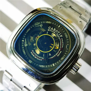 CAROTIF 2020 Business Men Automatic Watch Square Mens Mechanical Watches Male Top Brand Luxury Stainless Steel Relogio Masculino
CAROTIF 2020 Business Men Automatic Watch Square Mens Mechanical Watches Male Top Brand Luxury Stainless Steel Relogio Masculino