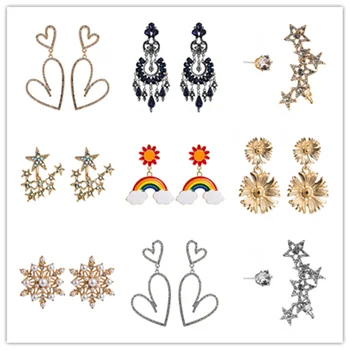 Pauli Manfi 2019 New Metal Fashion Simple Cute Women's Big Earrings Stars Love Rainbow Earrings Women's Party Earrings
Pauli Manfi 2019 New Metal Fashion Simple Cute Women's Big Earrings Stars Love Rainbow Earrings Women's Party Earrings