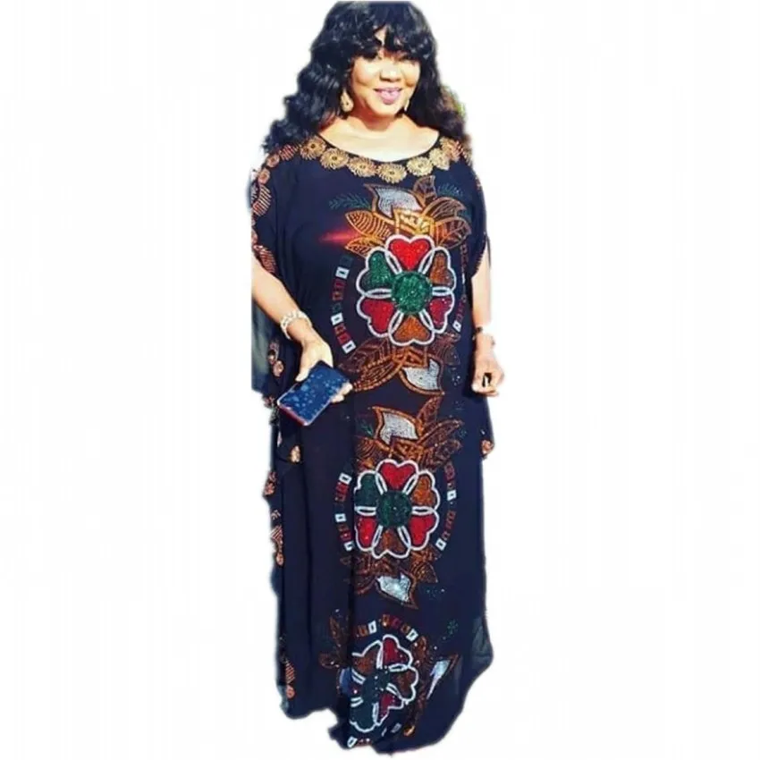 African Dresses for Women Dashiki Diamond Chiffon Abaya Dress With Plus Size Maxi Long Dress Gowns With Long Inner Wear 
African Dresses for Women Dashiki Diamond Chiffon Abaya Dress With Plus Size Maxi Long Dress Gowns With Long Inner Wear
