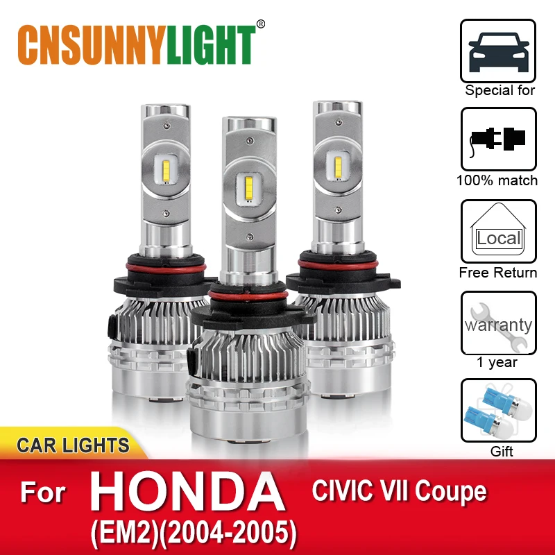 CNSUNNYLIGHT LED Car Headlamp Bulbs For HONDA CIVIC VII Coupe EM2 2004-2005 Auto Lamps Headlight Car-Styling Light Accessories
CNSUNNYLIGHT LED Car Headlamp Bulbs For HONDA CIVIC VII Coupe EM2 2004-2005 Auto Lamps Headlight Car-Styling Light Accessories