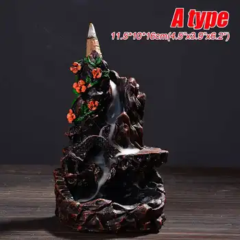 New Backflow Incense Burner Waterfall Ceramic Smoke Mountain River Handicraft Incense Censer Holder Home Decor With 60 Cones
New Backflow Incense Burner Waterfall Ceramic Smoke Mountain River Handicraft Incense Censer Holder Home Decor With 60 Cones