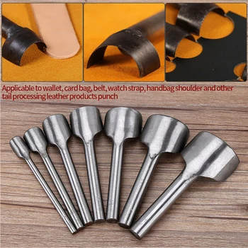 7-Piece DIY Leather Craft Tools Set Half-Round Punch Strap Belt Wallet End DIY 10-40mm
7-Piece DIY Leather Craft Tools Set Half-Round Punch Strap Belt Wallet End DIY 10-40mm