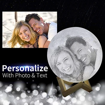 3D Print Moon Lamp Night Light Photo Custom USB Rechargeable Nightlight Color Change Lunar Touch/Remote 2/16 Colors Moonlight
3D Print Moon Lamp Night Light Photo Custom USB Rechargeable Nightlight Color Change Lunar Touch/Remote 2/16 Colors Moonlight