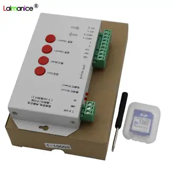 T-1000S Controller T1000S SD Card LED Controller Pixel Led Control Support DMX512 WS2811 WS2801 LPD6803 RGB Controller DC5V-24V
T-1000S Controller T1000S SD Card LED Controller Pixel Led Control Support DMX512 WS2811 WS2801 LPD6803 RGB Controller DC5V-24V