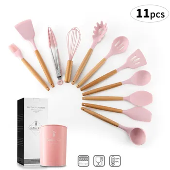 9/11PCS Silicone Kitchenware Cooking Utensils Set Heat Resistant Kitchen Non-Stick Cooking Utensils Baking Tools Storage Box
9/11PCS Silicone Kitchenware Cooking Utensils Set Heat Resistant Kitchen Non-Stick Cooking Utensils Baking Tools Storage Box