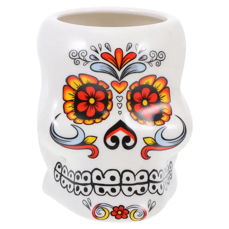 1pc White Flower Skull Bar Tiki Cup Personality Hawaii Cocktail Drink Mug Hawaii Party Wine Glass Ceramic Cup Party Supply
1pc White Flower Skull Bar Tiki Cup Personality Hawaii Cocktail Drink Mug Hawaii Party Wine Glass Ceramic Cup Party Supply