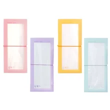 30 Slots Double Sided Bandage Stickers Collection Book Multifunctional Transparent Idol Postcards Ticket Sorting Storage Booklet
30 Slots Double Sided Bandage Stickers Collection Book Multifunctional Transparent Idol Postcards Ticket Sorting Storage Booklet