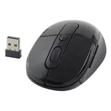BLACK WIRELESS CORDLESS 2.4GHz MOUSE USB DONGLE OPTICAL SCROLL FOR PC LAPTOP MAC
BLACK WIRELESS CORDLESS 2.4GHz MOUSE USB DONGLE OPTICAL SCROLL FOR PC LAPTOP MAC