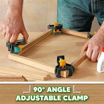 4Pcs 90 Degrees Angle Adjustable Right Clamp Fixing Clips Positioning Corner Clamp for Welding Woodworking Fixture Tool
4Pcs 90 Degrees Angle Adjustable Right Clamp Fixing Clips Positioning Corner Clamp for Welding Woodworking Fixture Tool