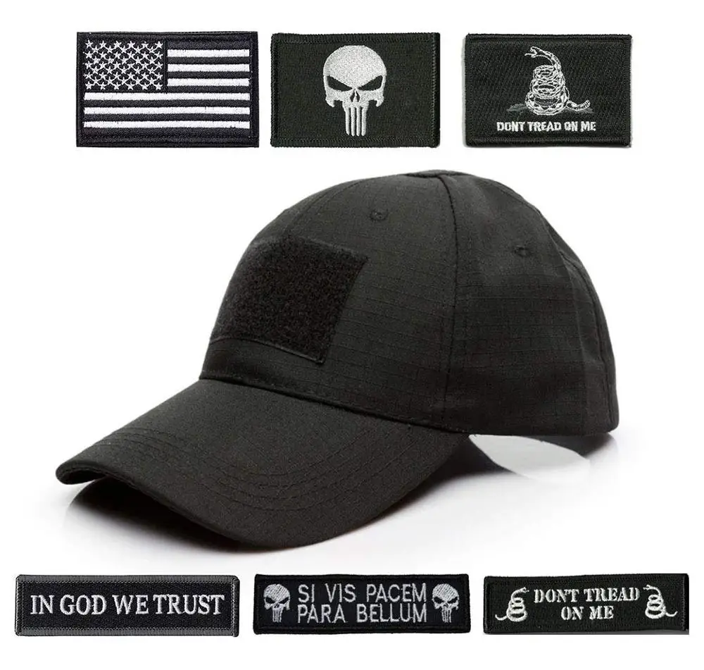 Tactical Cap Adjustable Baseball Golf Cap Women Men Hat with 6 Pcs US Flag Punisher Don't Tread On Me Tactical Patches
Tactical Cap Adjustable Baseball Golf Cap Women Men Hat with 6 Pcs US Flag Punisher Don't Tread On Me Tactical Patches