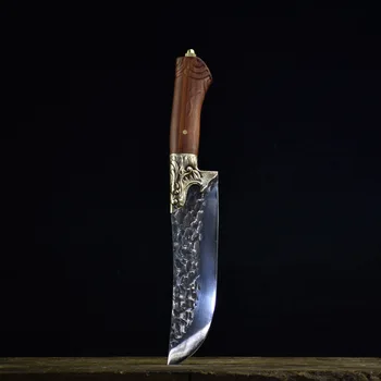 8 inch Handmade Chinese Kitchen Chef Knife sharp Meat Cleaver Vegetable cutter fixed blade figured Cooking Tools
8 inch Handmade Chinese Kitchen Chef Knife sharp Meat Cleaver Vegetable cutter fixed blade figured Cooking Tools