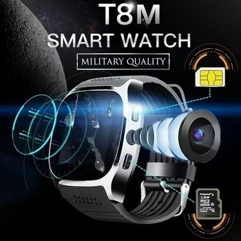T8 Brand New Smartwatch Intelligent Bluetooth Sport Smart Watch Pedometer For Phone Android Wrist Watch Support SIM TF Card Call 
T8 Brand New Smartwatch Intelligent Bluetooth Sport Smart Watch Pedometer For Phone Android Wrist Watch Support SIM TF Card Call