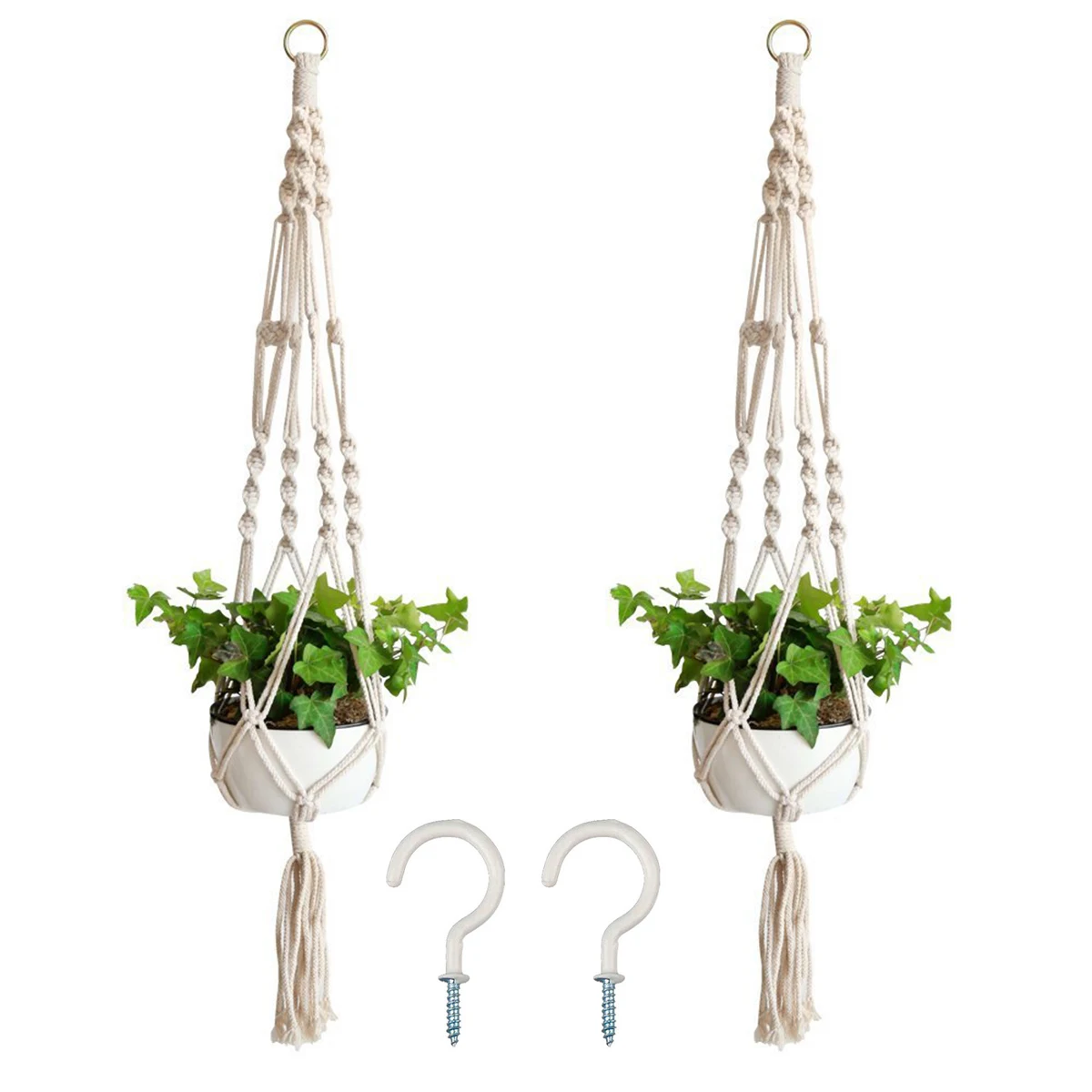 New 2 Pack Macrame Plant Hangers With Hooks Hanging Plant Flower Pot Holder For Home Garden Office Plant Hanger Dropshipping
New 2 Pack Macrame Plant Hangers With Hooks Hanging Plant Flower Pot Holder For Home Garden Office Plant Hanger Dropshipping