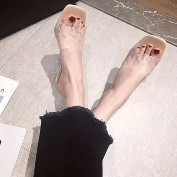 Transparent Women Sandals Slides Slippers Flower Pattern Open Toe Slip On Crystal Square High Heels Party Sandals Pumps Shoes
Transparent Women Sandals Slides Slippers Flower Pattern Open Toe Slip On Crystal Square High Heels Party Sandals Pumps Shoes