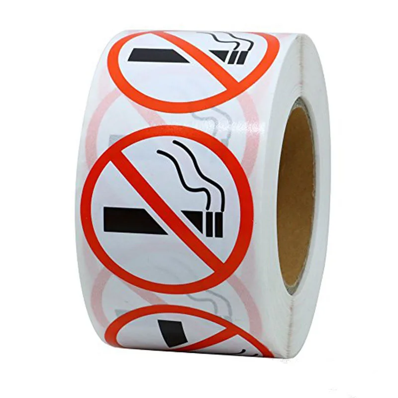 1 Inch/2.5cm 500 Labels Per Roll"No Smoking Logo Warning" Stickers Use for Warnings Not To Smoke In or Around The Public Area
1 Inch/2.5cm 500 Labels Per Roll"No Smoking Logo Warning" Stickers Use for Warnings Not To Smoke In or Around The Public Area