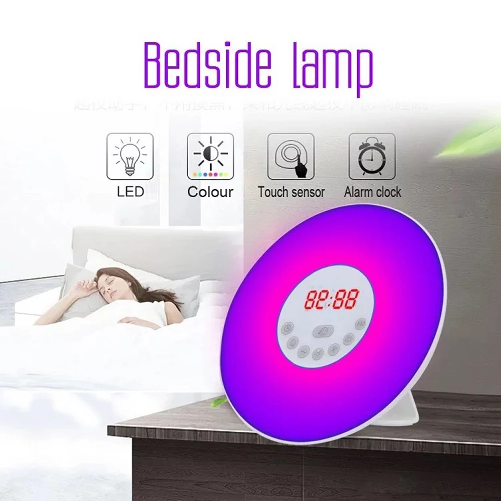 Digital Alarm Clock Wake Up Light Table LED Lamp Electronic Clock Despertador Sunrise Sunset Alarm Snooze Clocks FM Radio Desk
Digital Alarm Clock Wake Up Light Table LED Lamp Electronic Clock Despertador Sunrise Sunset Alarm Snooze Clocks FM Radio Desk